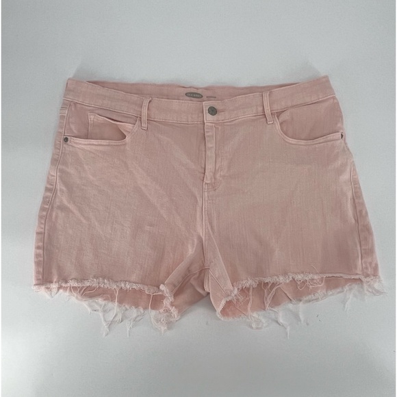Old Navy Pants - Old Navy Pink Boyfriend Cut Off Jean Shorts Size 16 Women’s